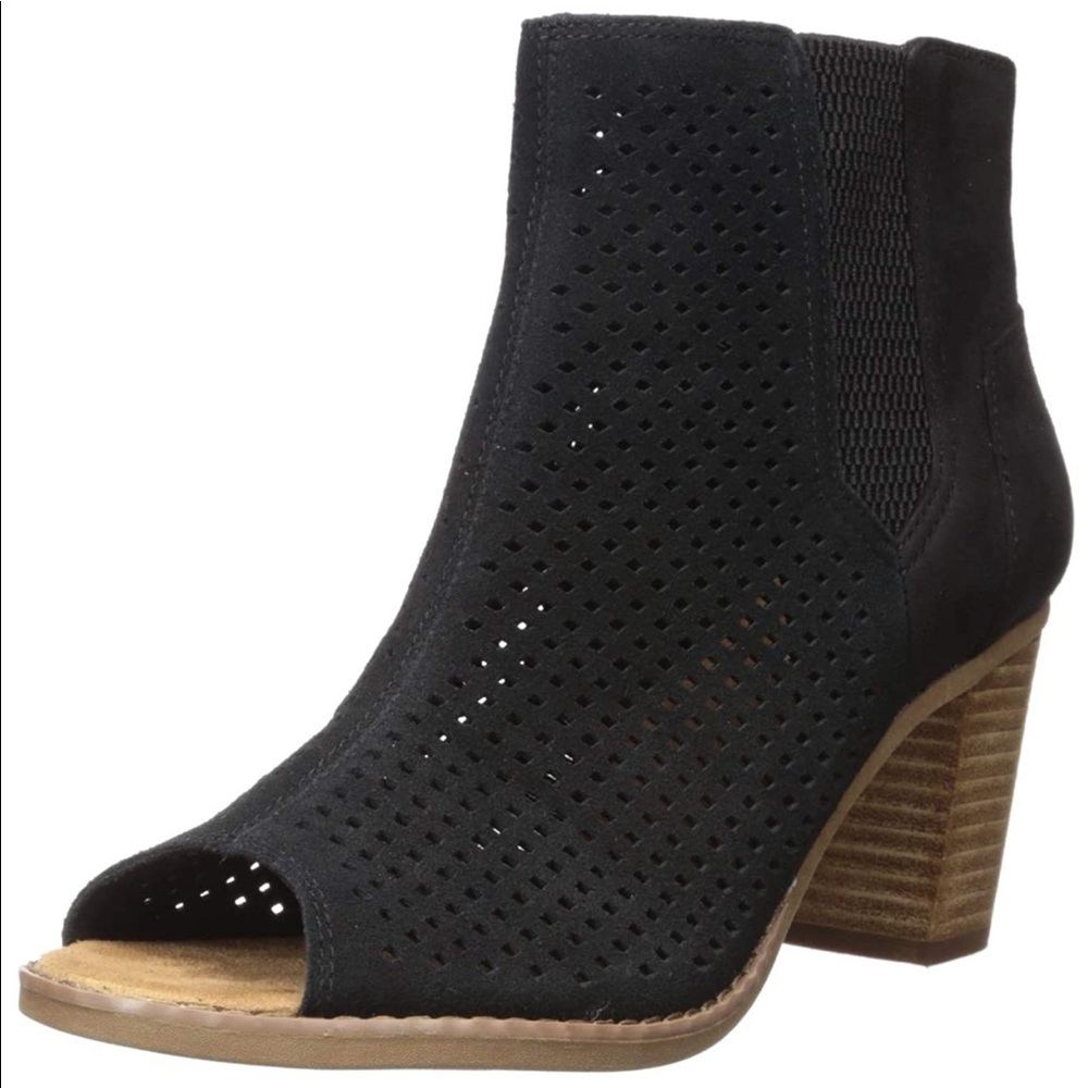 *LIKE NEW* TOMS Majorca Peep Tor Bootie